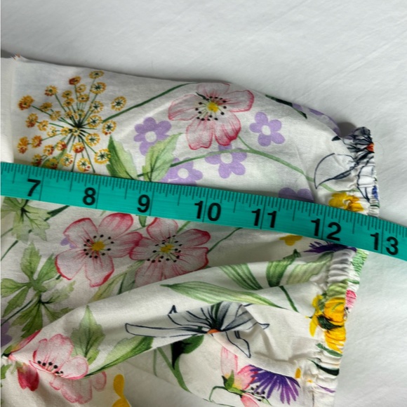 🌸Talbots Petite Large Multicolor Floral Lined Lightweight Blouse PL🌸 - Picture 12 of 16